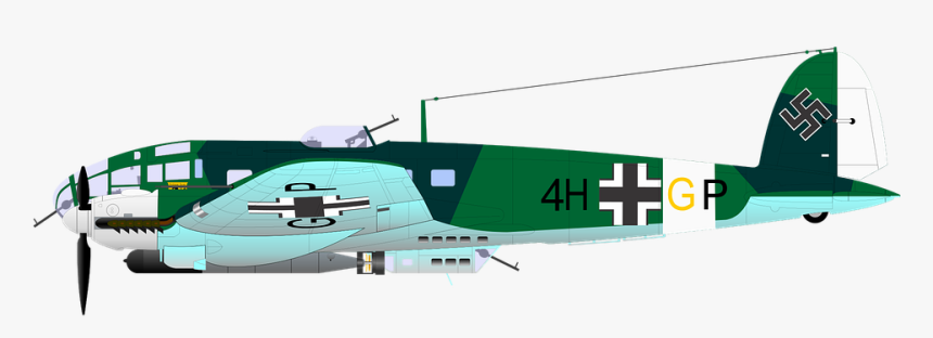 Aircraft, Bomber, Germany, Historical, Ww - He 111 Clipart, HD Png Download