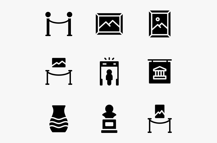 Museum - Exhibition Icon, HD Png Download