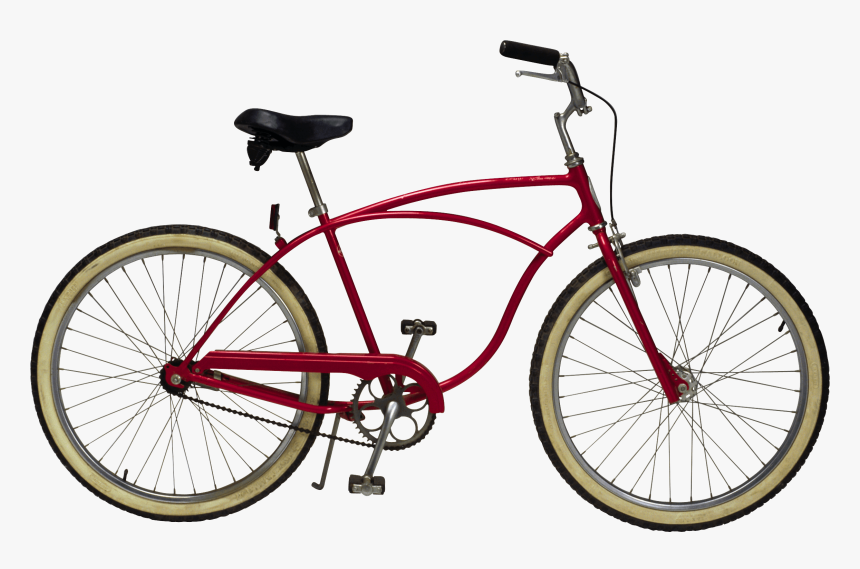 Bicycle Red Vintage - Blue Cruiser Bike, HD Png Download