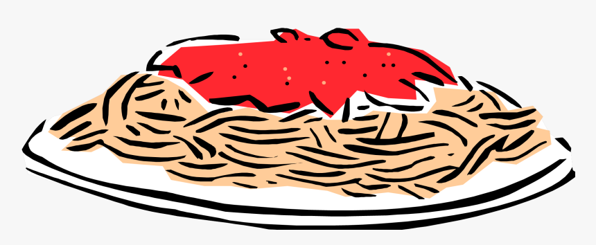 Pasta Png - Spaghetti Plate Clipart, Transparent Png