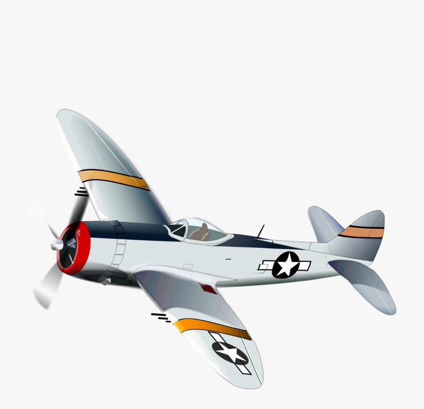 Airplane Supermarine Spitfire Military - Military Airplane Clip Art, HD Png Download