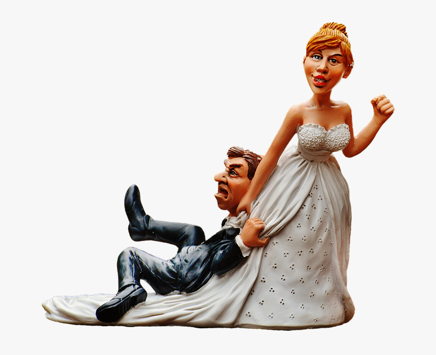 Novia Y Novio, Novia, Novio, Cifras, Fuerza, Blanco - Bride Groom Funny Png, Transparent Png