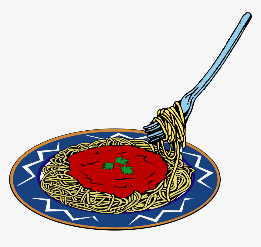 Spaghetti Clipart - Plate Clip Art, HD Png Download