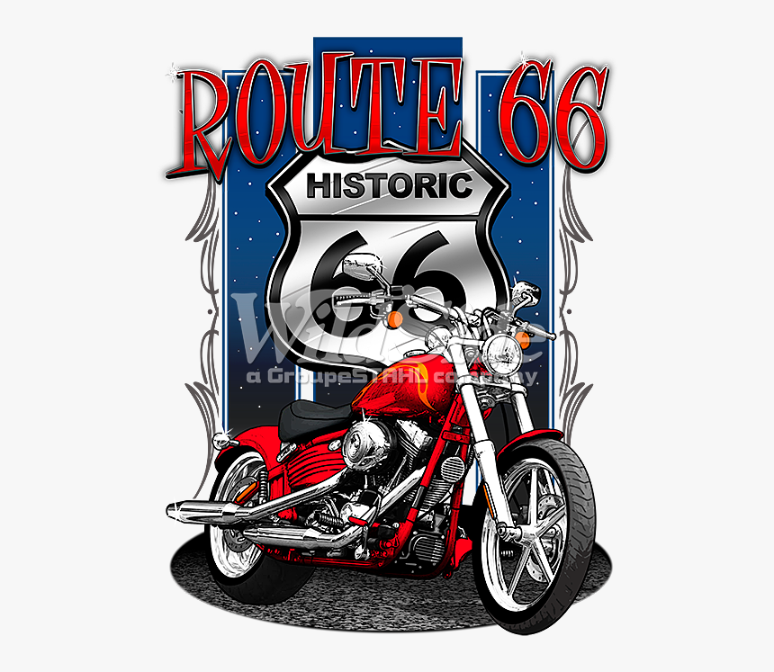 Transparent Indian Motorcycle Png - T Shirts Route 66, Png Download