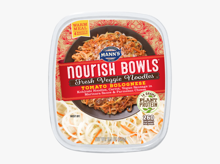 Tomato Bolognese Veggie Noodle Nourish Bowl - Nourish Bowls Tomato Bolognese, HD Png Download
