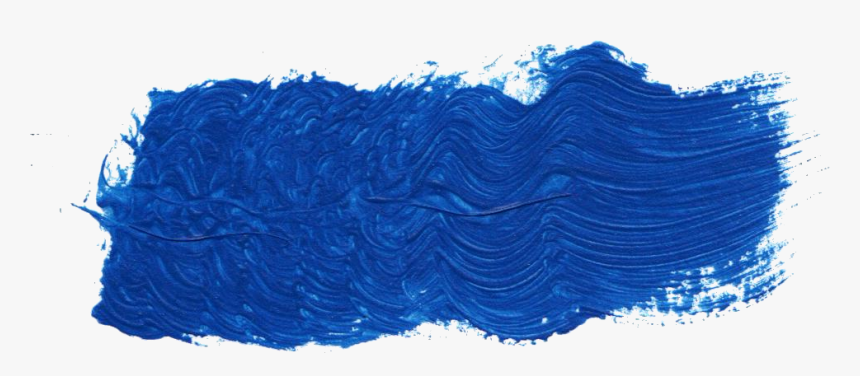 Wave - Blue Paint Stroke, HD Png Download