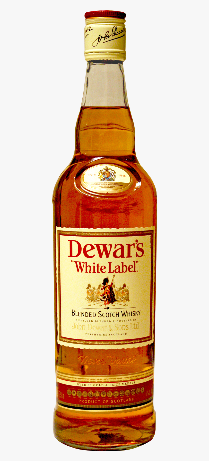 Whiskey Bottle Png Transparent Image - Dewar's, Png Download