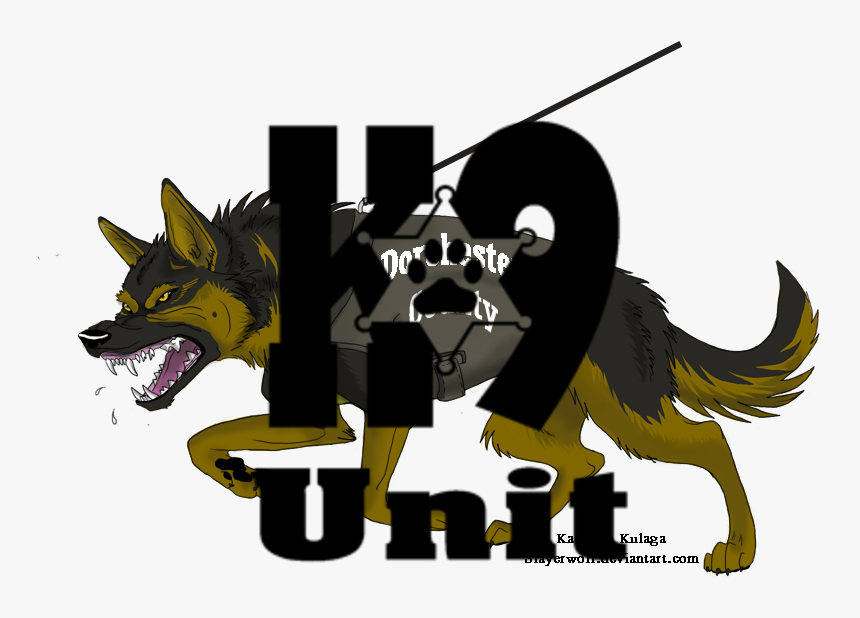Police Dog By Slayerwolf-d5js5tf - Police Dog With Belt Png, Transparent Png