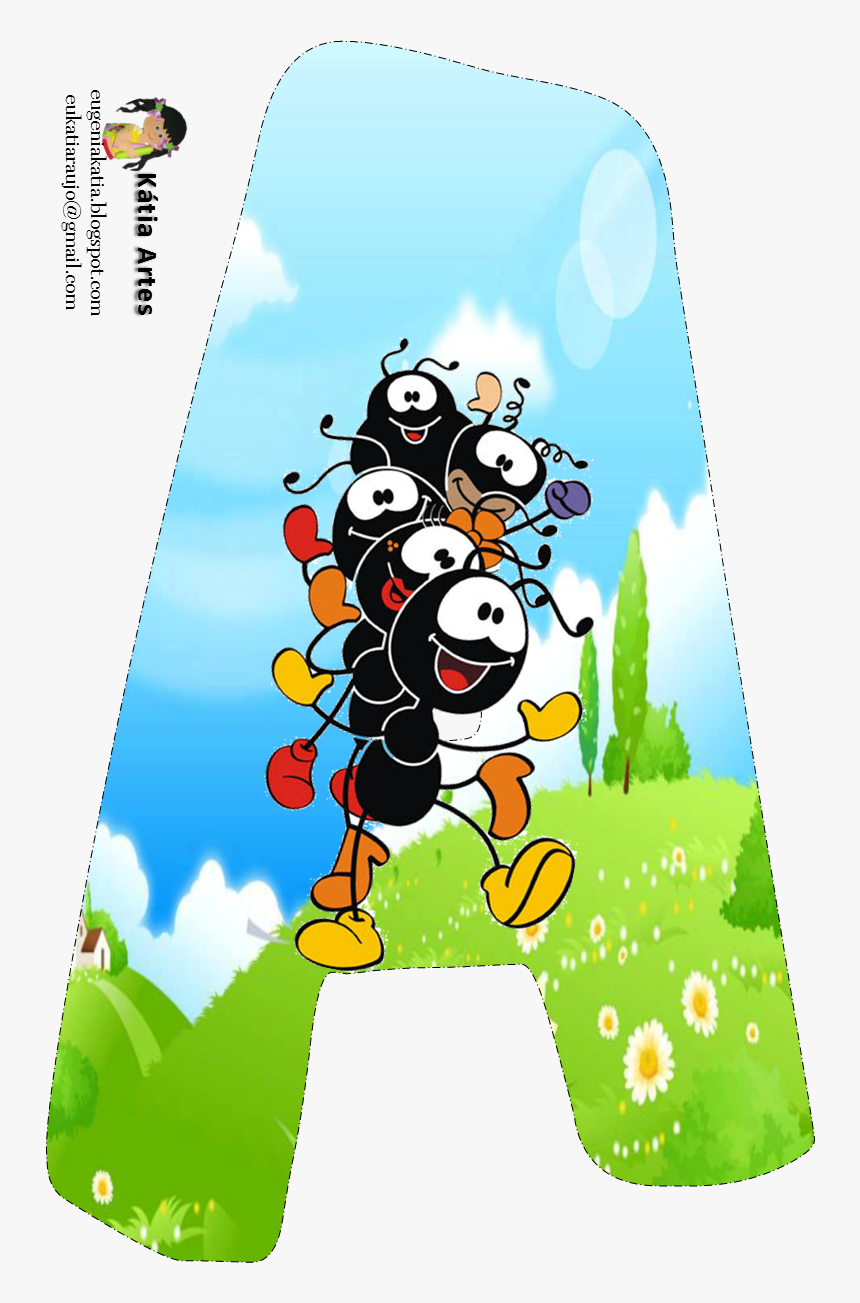 A - Moldes Letras Con Hormigas, HD Png Download