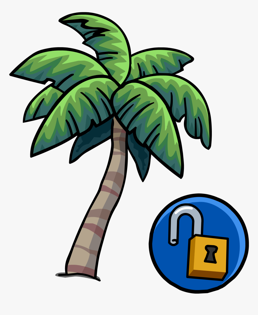 Tropical Palm Unlockable Icon - Club Penguin Tree Png, Transparent Png