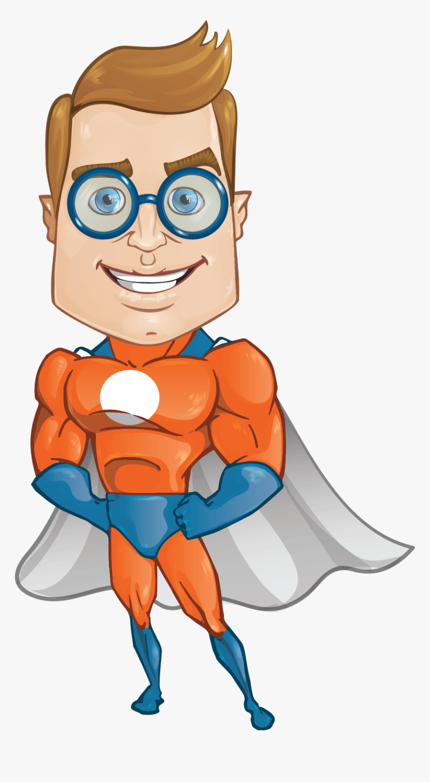 Superhero Super Hero Clipart Clipart Clipartcow - Superhero Png Cartoon, Transparent Png