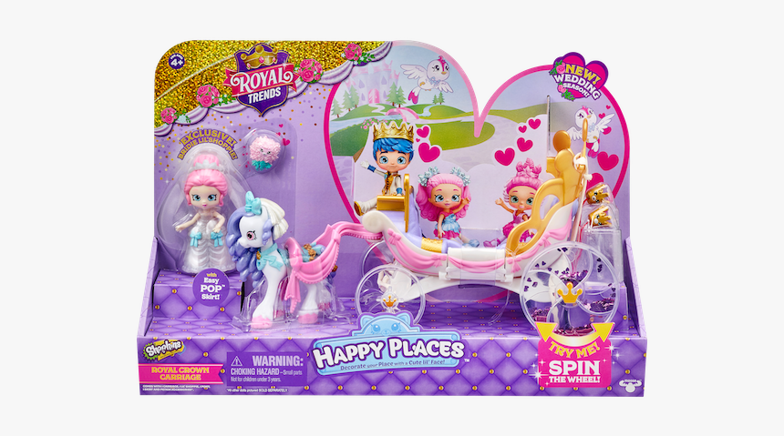 Id57725 Hp Spk S8 Royal Crown Carriage F Fep - Shopkins Happy Places Royal Trends Wedding, HD Png Download