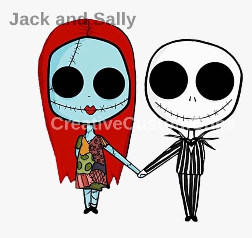 Cute Jack And Sally Png, Transparent Png