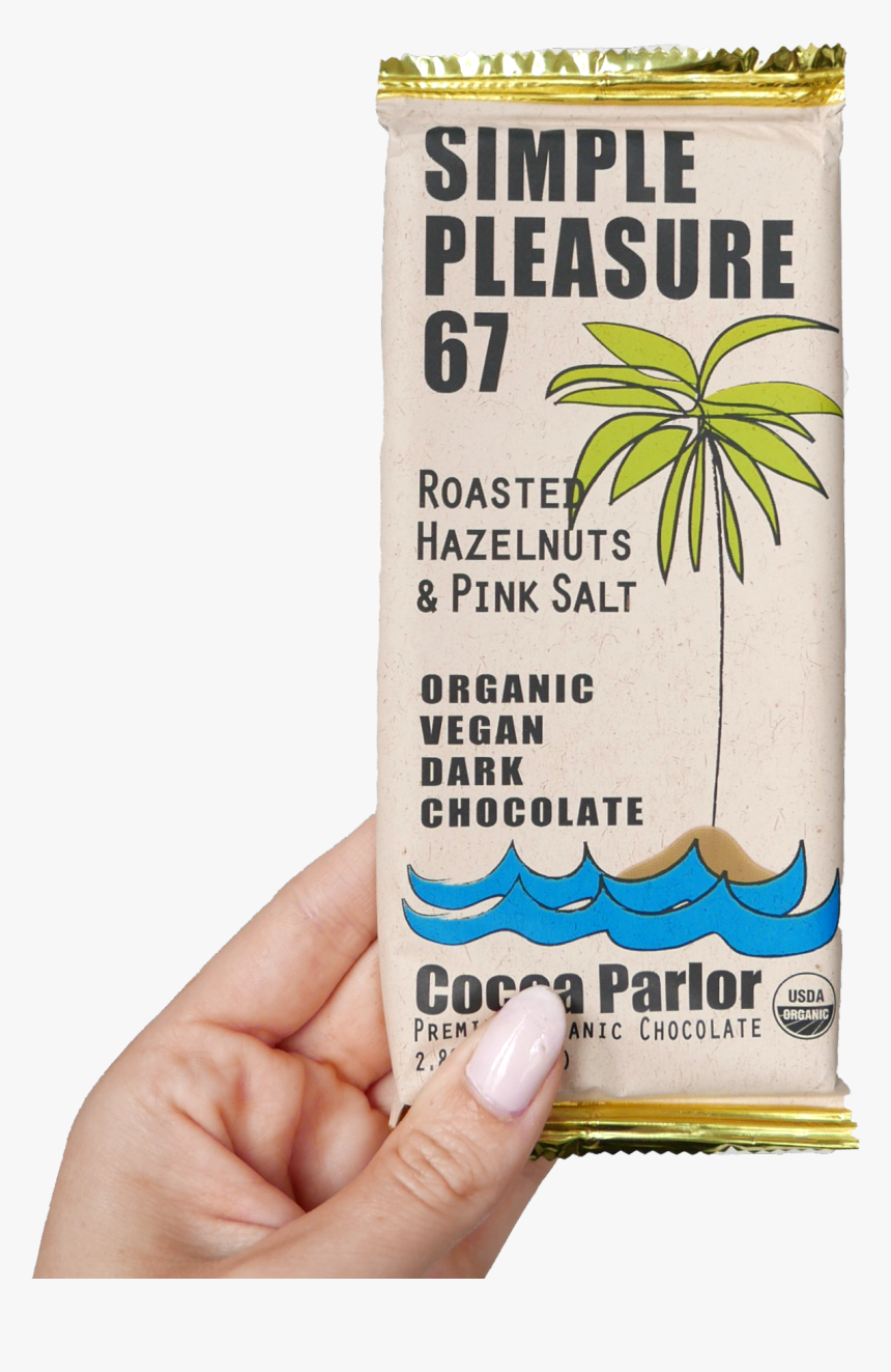 Organic Dark Chocolate Hazelnut Simple Pleasure, HD Png Download