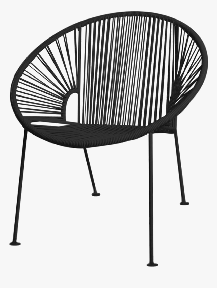 Silla Tipo Acapulco Negra, HD Png Download