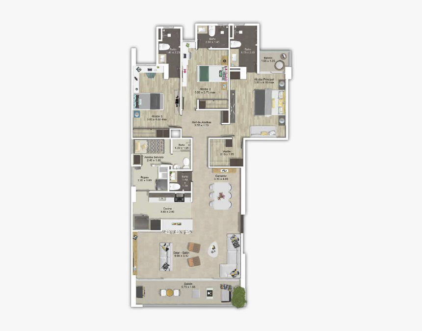 La Imágen De Camino De Santa Teresa Corresponde A Planos - Floor Plan, HD Png Download