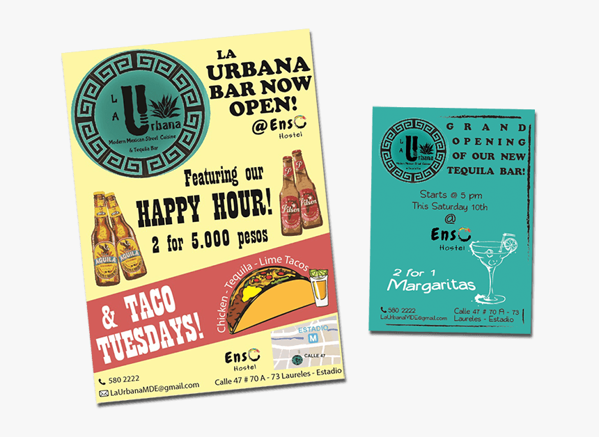Flyers For Mexican Bar In Colombia - Flyer, HD Png Download