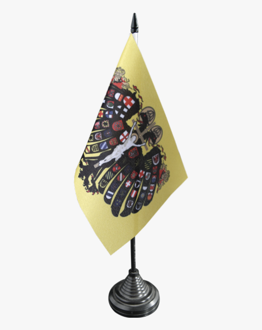 Holy Roman Empire Double-headed Eagle Table Flag - Illustration, HD Png Download