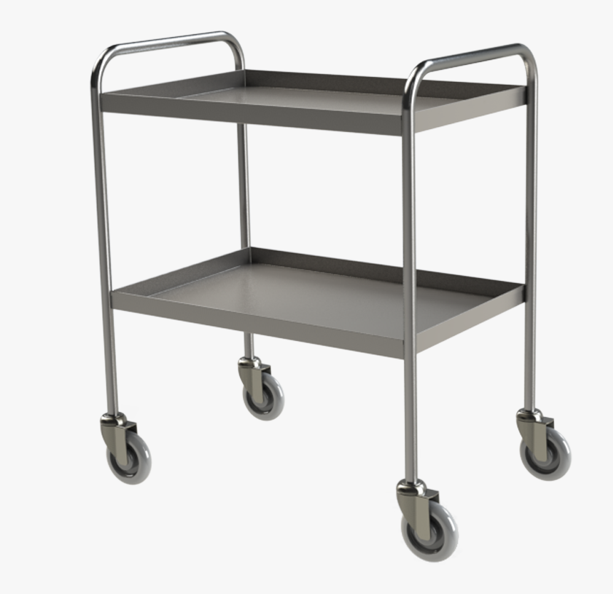 4h125 Tray Clearing Trolley 2 Tier Hero 3 Large - Healthcare Trolley Png, Transparent Png