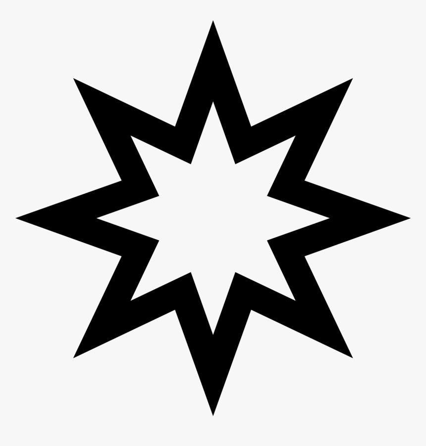 Star Of Bethlehem Clip Art - 8 Pointed Star Outline, HD Png Download