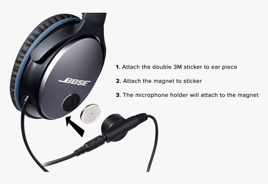 Crystal Mic On Bose Qc 35, HD Png Download