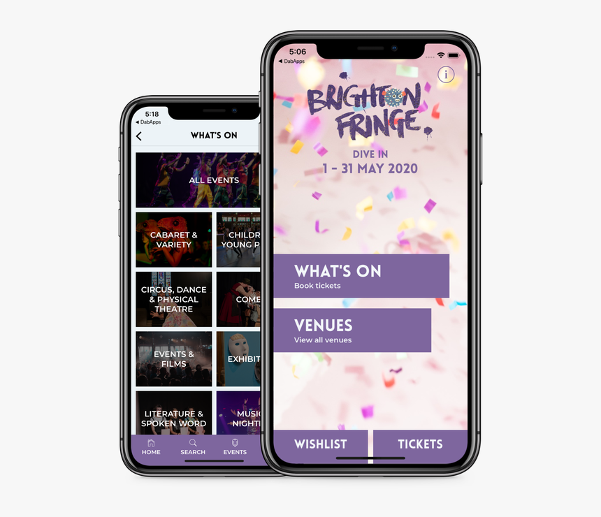 Brighton Fringe Iphone Mockup - Iphone, HD Png Download