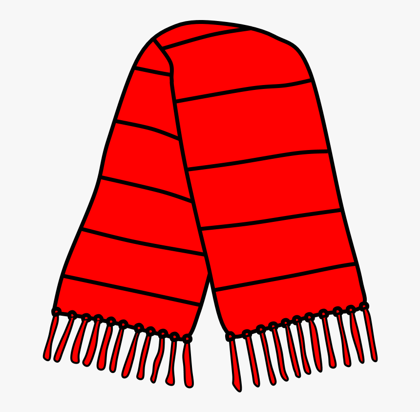 Scarf, Fringe, Red, Png , Png Download - Scarf Fringe Clip Art, Transparent Png