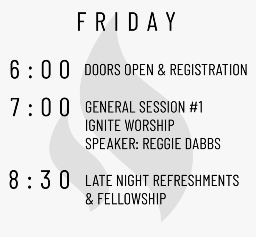 Ignite Conference Itinerary Friday - Spiritual Warfare, HD Png Download