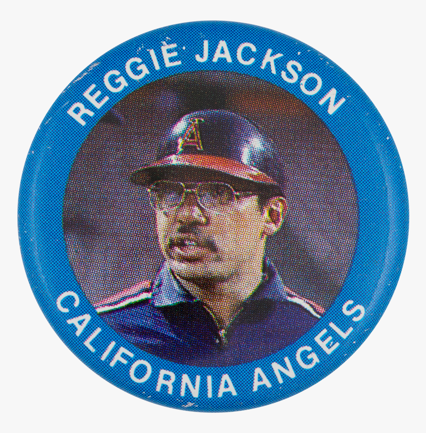 Reggie Jackson California Angels Sports Button Museum - Bros And Barnum & Bailey, HD Png Download