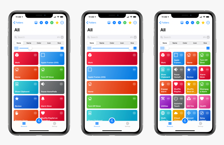 Different Sizes For Your Shortcuts, HD Png Download