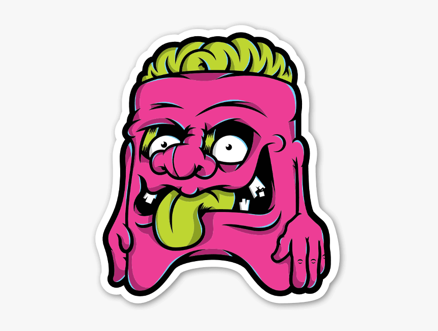 Baker Dangerbrain Weird Dude Sticker, HD Png Download