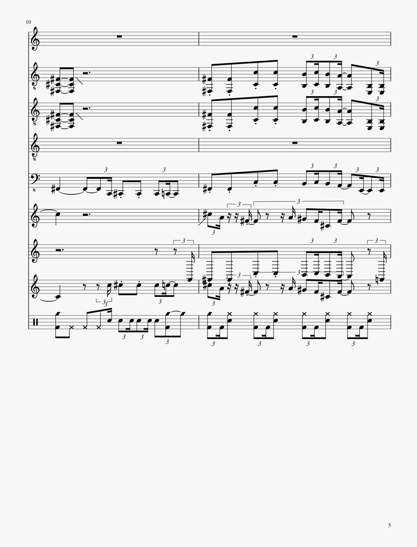 Balrog Boogie Slide, Image - Sheet Music, HD Png Download