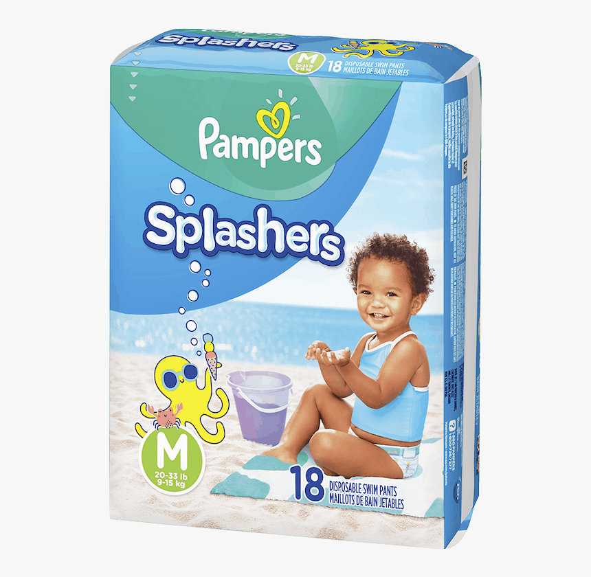 Pampers Splashers Size Small, HD Png Download