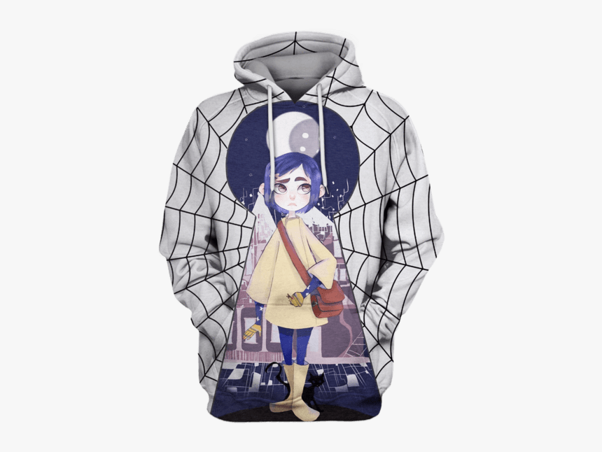 Coraline Movie Hoodies - Coraline Papel De Parede, HD Png Download