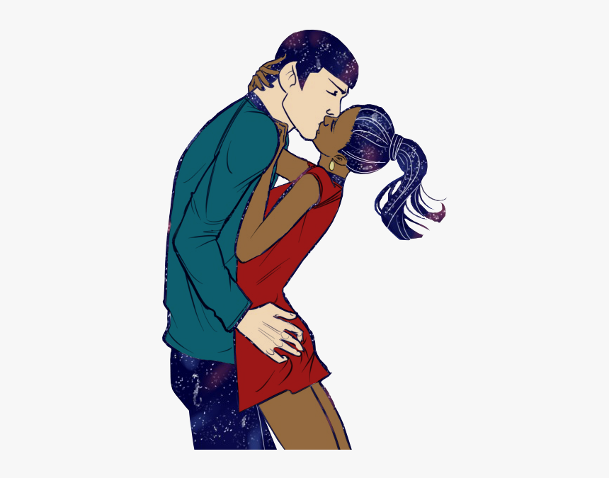 Spock And Uhura Fan Art, HD Png Download