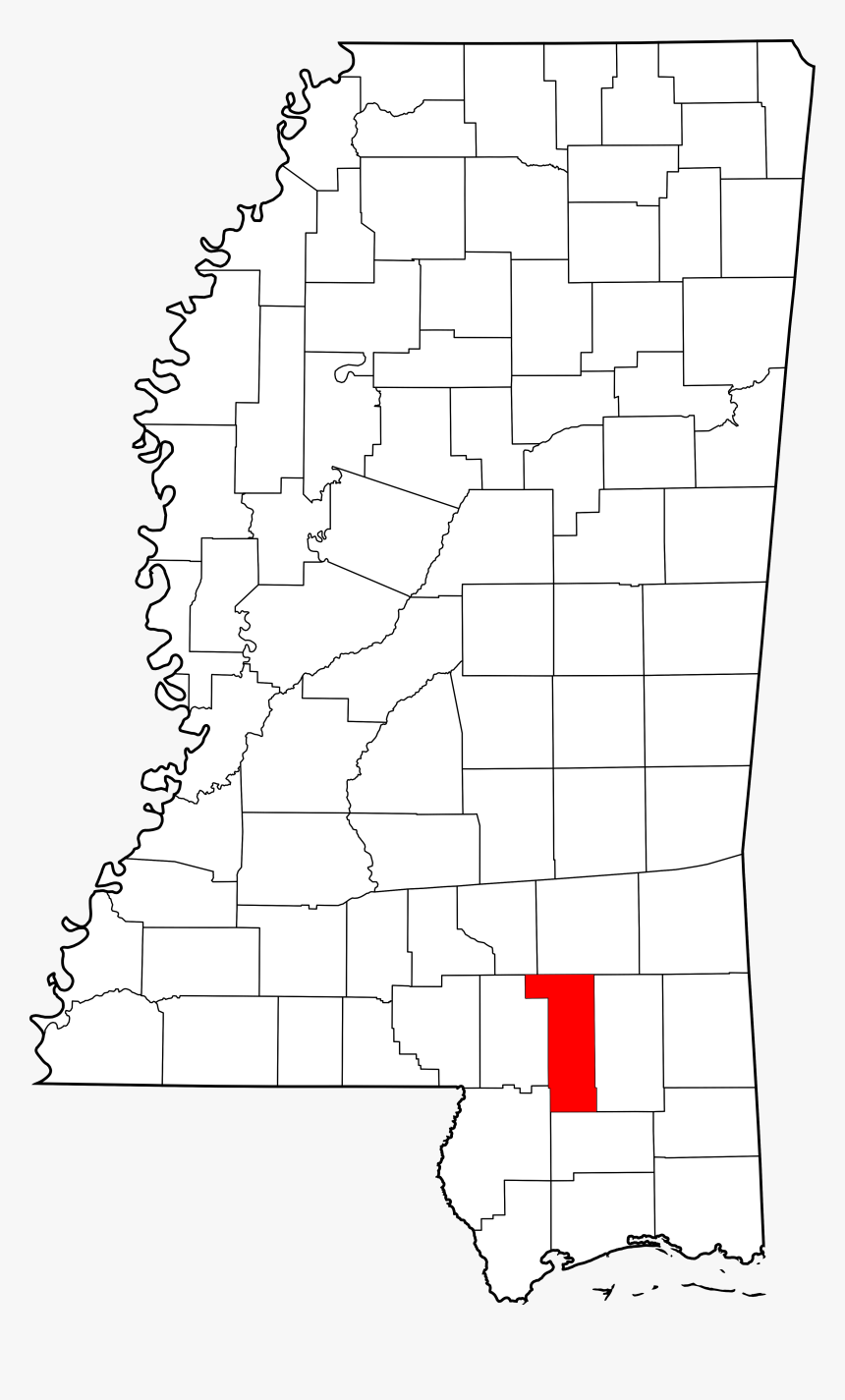 Mississippi Map With Mooreville, HD Png Download