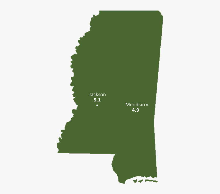 Mississippi Sun Light Hours Map - Love Mississippi, HD Png Download