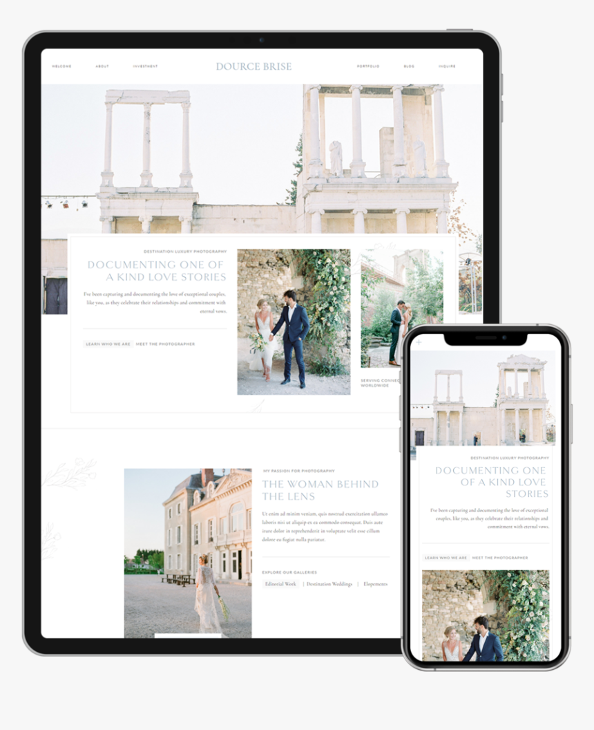 Wedding Squarespace Template By Magnolia Creative Studio, HD Png Download