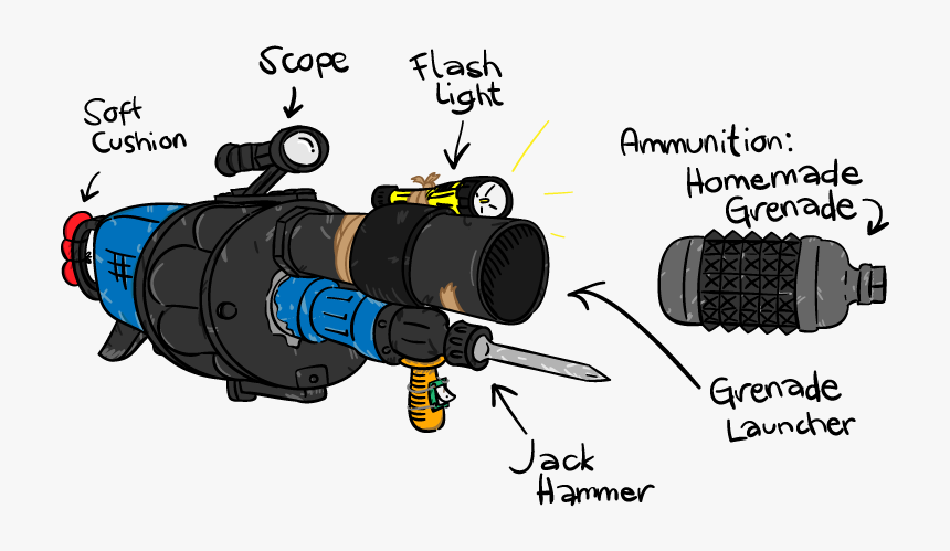 Metro 2033 Grenade Launcher, HD Png Download