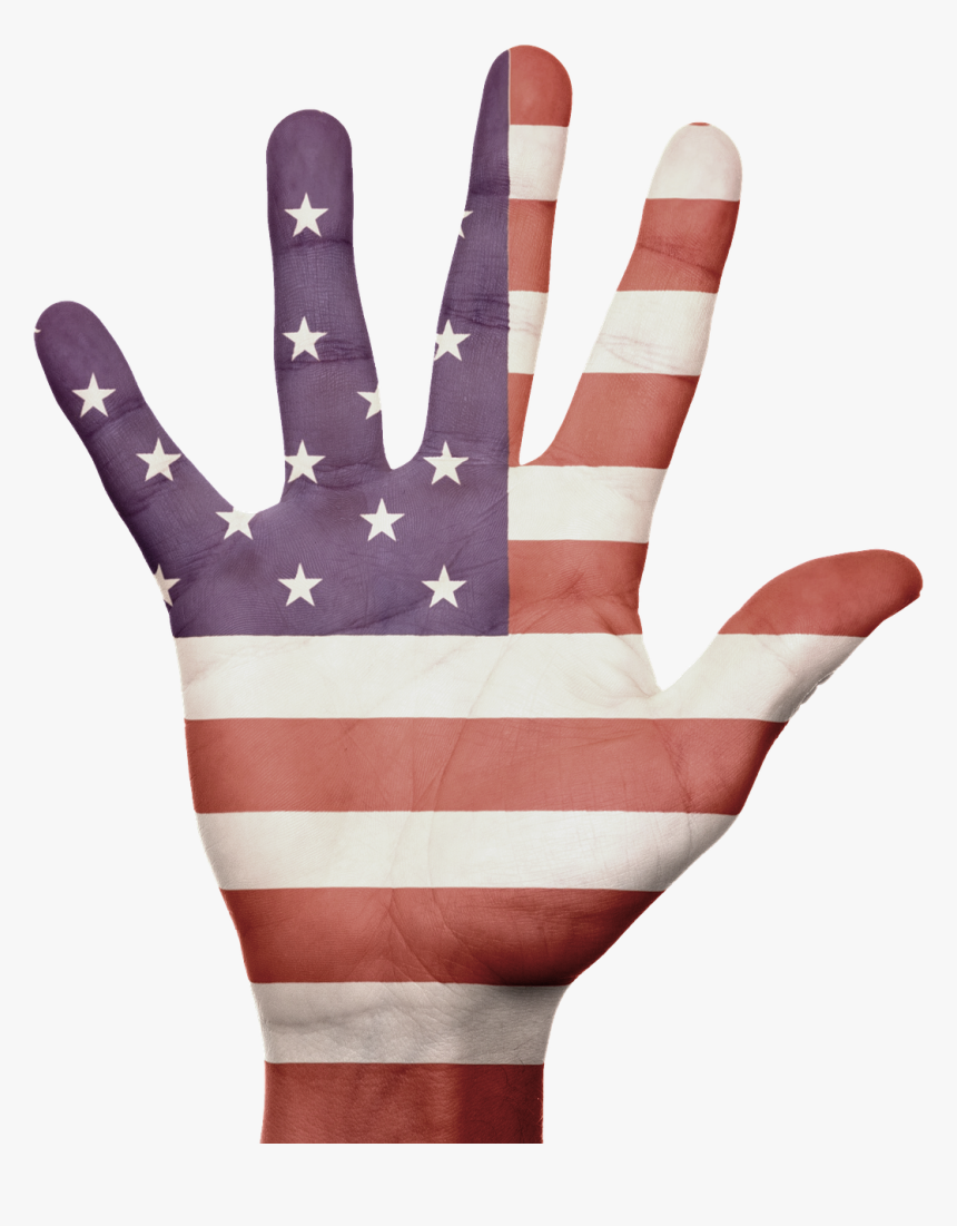 American Flag Hand Png, Transparent Png