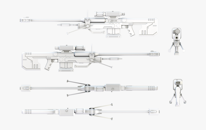 Halo 3 Sniper Srs99d - Assault Rifle, HD Png Download