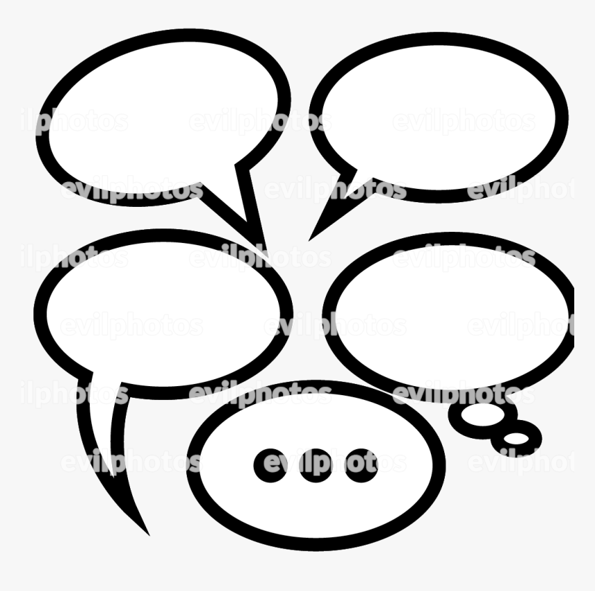 Speech Bubble Drawing Vector And Stock Photo - Circle, HD Png Download