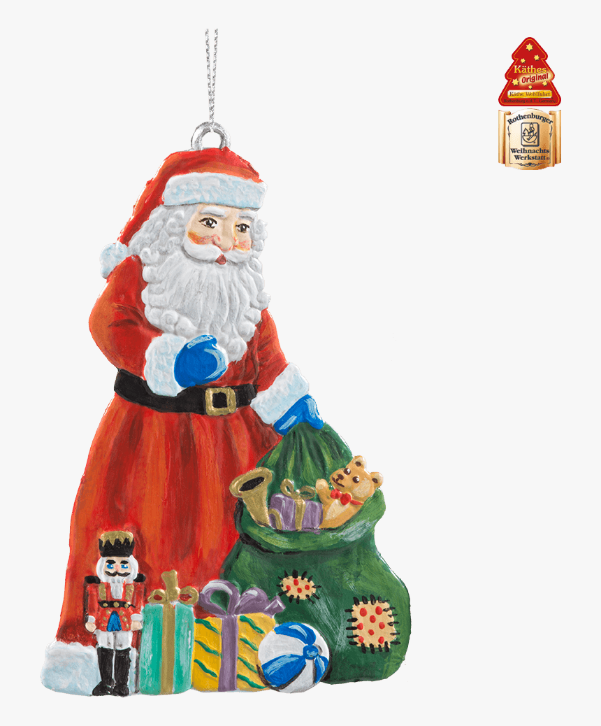 Santa With Toys - Christmas Ornament, HD Png Download