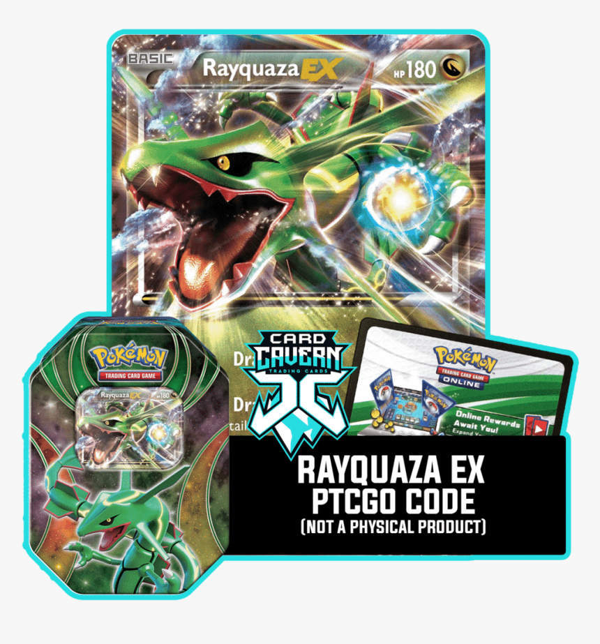 Roaring Skies Rayquaza Ex, HD Png Download