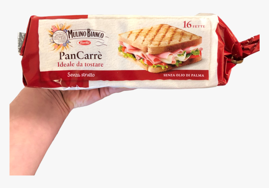 Mulino Bianco Pancarre 16 Slices White Bread Gr 285 - Hot Dog Bun, HD Png Download