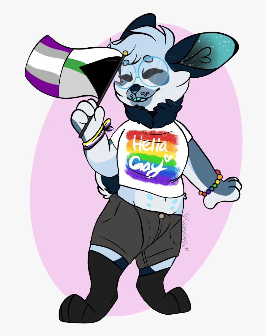 I’m A Big Gay Furry Who Draws Their Fursona In Shorts, HD Png Download