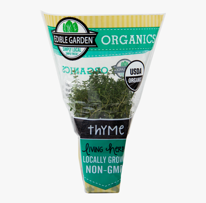 Organic Thyme - Edible Garden Organic Living Herbs, HD Png Download