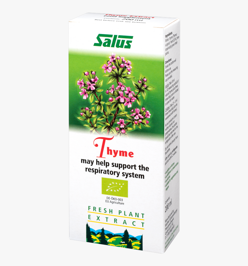 Schoenenberger Fresh Plant Extract Thyme - Acerola Salus, HD Png Download