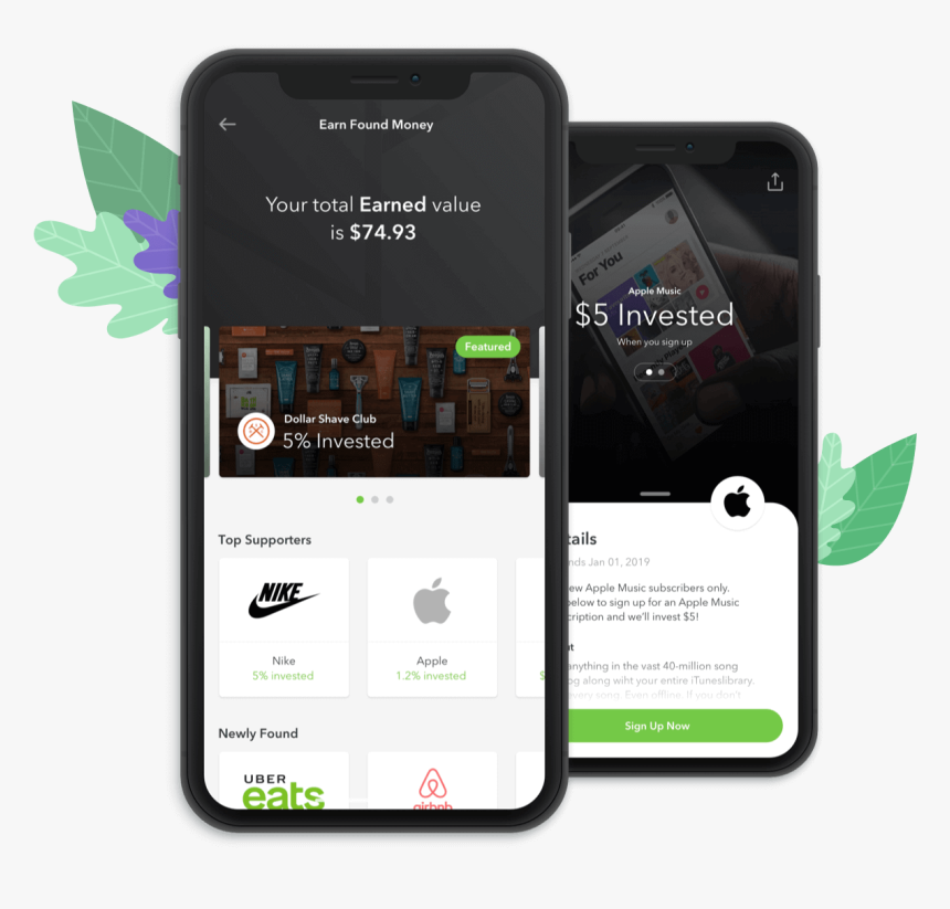 Acorns App, HD Png Download
