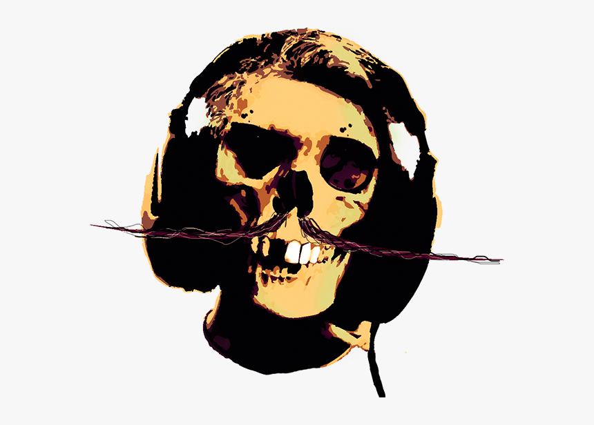 Dead Dj Skeleton Death Skull Print Poster , Png Download - Contra Ölü, Transparent Png